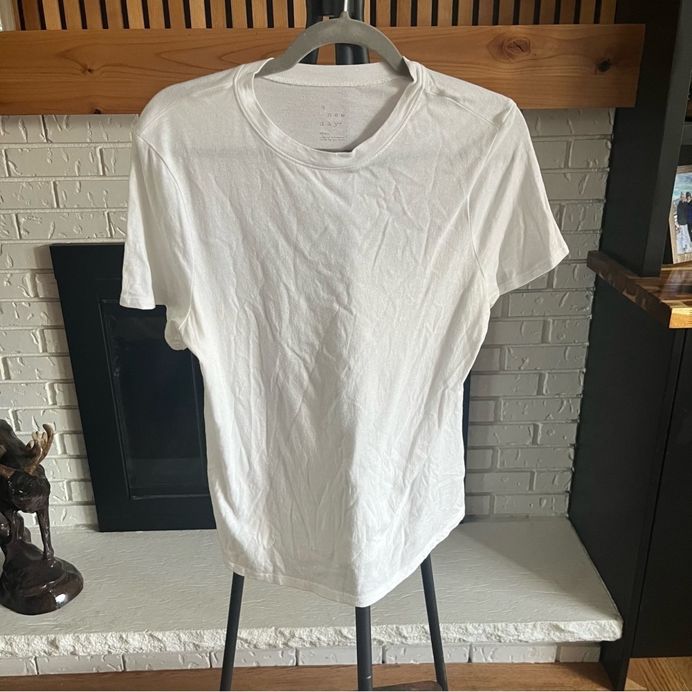*2/$15* - a new day Classic White Short Sleeve Tee